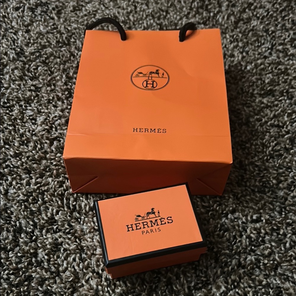 Hermes Orange Key Holder